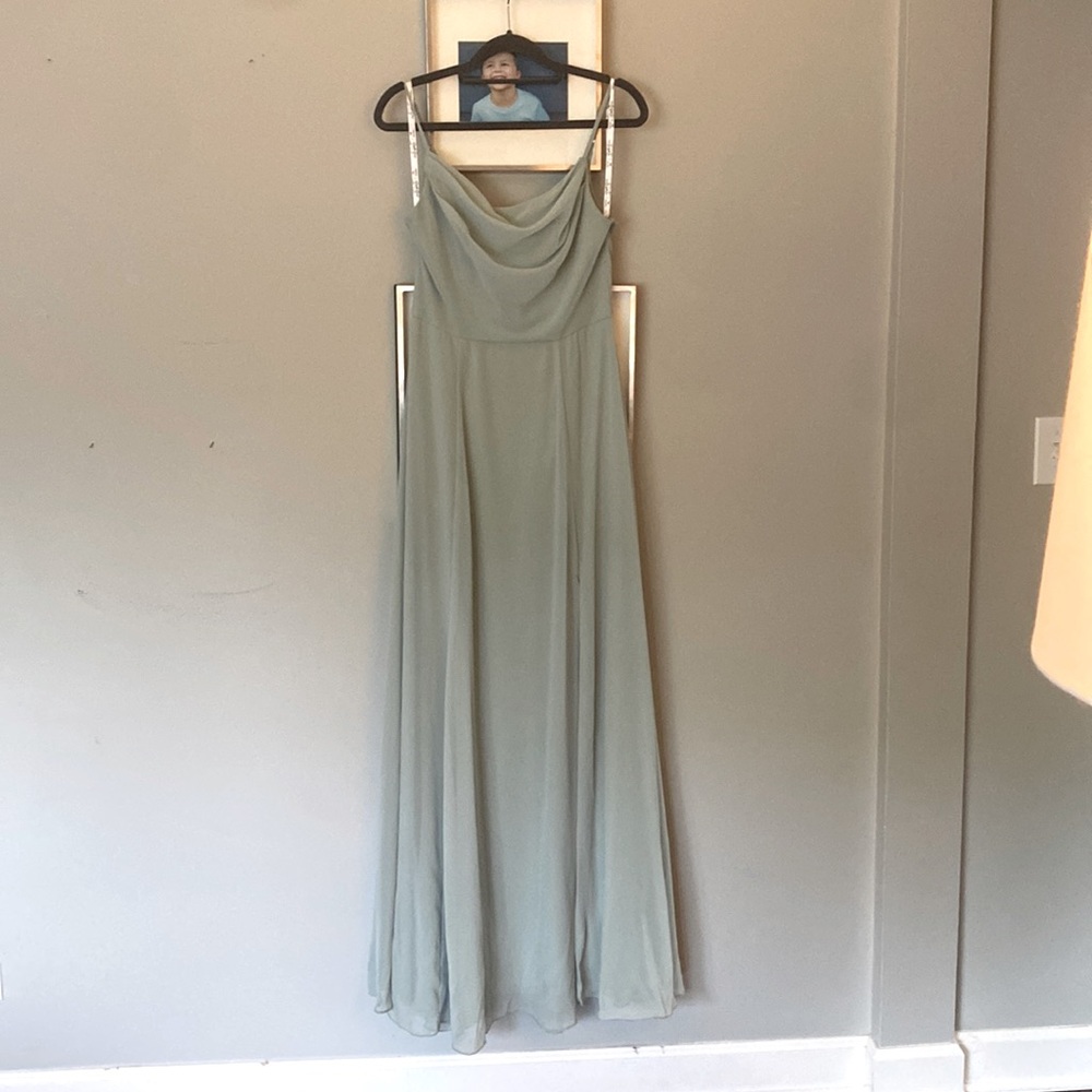 David’s bridal dusty Sage dress